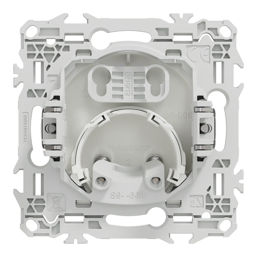 Odace sortie de câble blanc griffes